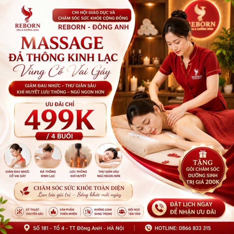 ĐẢ THÔNG KINH LẠC CHUYÊN SÂU – ĐÁNH THỨC NĂNG LƯỢNG CƠ THỂ